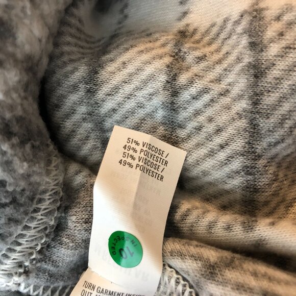 Aerie Womens Gray & White Casual Plaid Drawstring Lounge Jogger Pants Fuzzy M - Picture 4 of 4